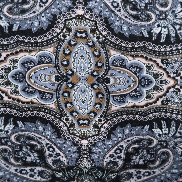 American Eagle Soft & Sexy Swing Dress Womens Midi Paisley Side Cut Outs Boho M - Picture 8 of 15